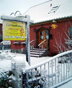 Ferienhaus Zum Schfer - Zufahrt im Winter